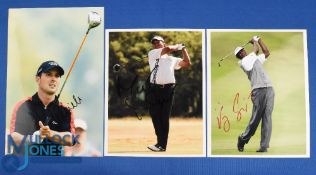 Collection of Overseas Players PGA Golf Tour major winners signed coloured press size photographs (