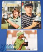 Collection of US Players Open Golf Champions signed press colour photographs (3) to incl Tom