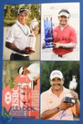 Collection of Overseas Tour Golf Players Winners signed press colour photographs (4) to incl 2x Y
