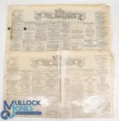2x Rare 1864 The Scotsman Daily Newspapers with extremely early Golf Club reference announcements to