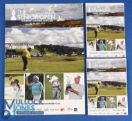 2012 Turnberry Senior Open Golf Championship signed programme - signed by 15x Major and PGA Tour