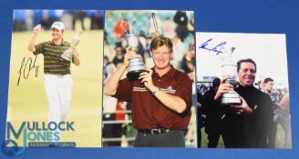 3x South African Open Golf Champions signed press photographs to incl Gary Player (2074 Royal