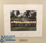 1989 Multi Signed Ryder Cup European Golf Team Photograph with a signed mount of all 13 players/