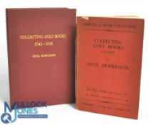 Collecting Golf Books 1743-1938. Aspects of Book Collecting - Hopkinson, Cecil published by