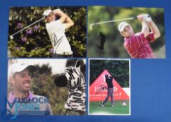 Collection of South African Players PGA Golf Tour and major winners signed coloured press size