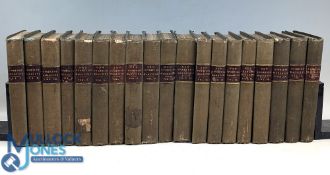 1832-1840 The New Sporting Magazine a complete run of books, bound in green cloth boards, with