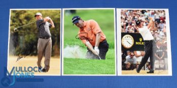 Collection of South African Players PGA Tour and major winners signed coloured press size