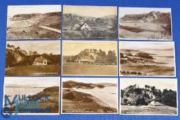 Collection of early Oban Scottish Golf Club b&w postcards - home of 2024 Scottish Open Champion