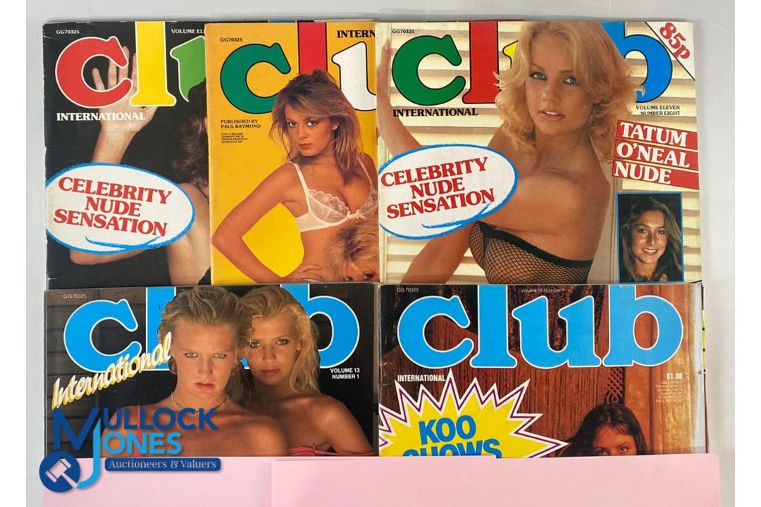 Club International glamour magazines - Volume 12 No 6, 10 and 11, Volume 13 No 4 & 9 - some wear and - Image 2 of 2