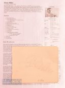Glen Miller (1904-1944) Autograph Signed Album Page - in pencil, an American big band musician,