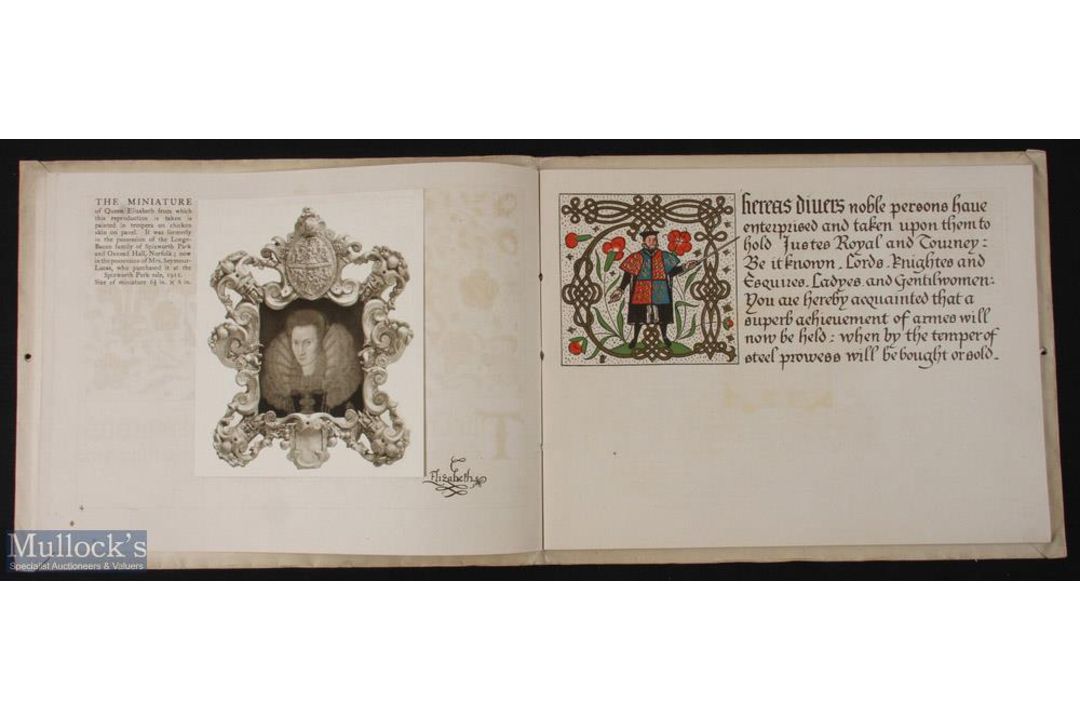The Triumph Holden at Shakespeare's England (1912): An impressive 35pp programme for Jousts Royal - Image 2 of 3