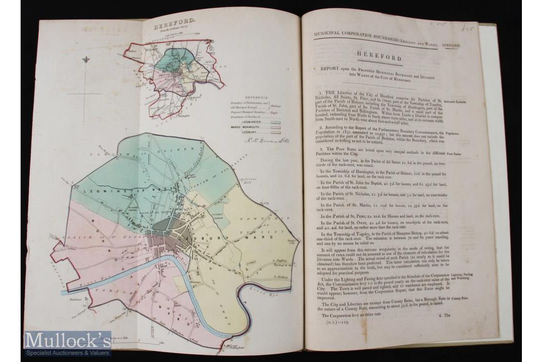 Hereford Municipal Boundary 1831: Report on the Proposed Municipal Boundary and Division of Wards in