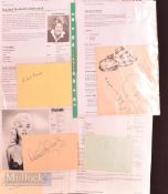 Entertainment Autographs - featuring Gracie Fields (1898-1979), Cilla Black (1943-2015), Dame