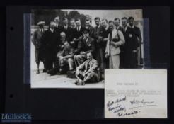 History Land Speed Record - Henry Segrave - Autograph on a typed ticket ‘Miss England II, Kindly