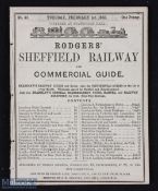 Rodgers' Sheffield Railway and Commercial Guide 1855 - A 26 page Times Tables of trains arriving