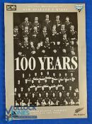 2003 NZ v Wales Rugby Programme: Large format, striking example, part of the All Blacks' marking