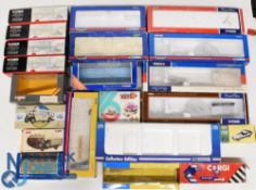 3x Boxes of empty Die Cast Model Boxes, Paperwork Magazines - a variety of makers' empty boxes in