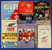 1988 New Zealand v Wales Rugby Test Programmes (2): Both punishing tests from the tour Down Under.