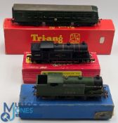 3x Hornby Dublo and Triang Locomotives, a Hornby Dublo 2217 tank locomotive, Hornby Dublo LNER
