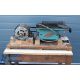 A Vintage Myblo Table Saw - the saw is mounted on a wooden stand with motor. Collection Only - Image 1 of 3