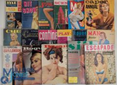Vintage Adult Glamour Magazines Erotica - American c1960s Man annual Scene, Spree, Hit Show,