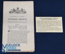 Flint & Denbighshire 1866 (1799) Estates of Dorothea Lloyd of Mold - Act of Parliament detailing her