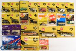 Selection of Carded Diecast to include Corgi Coke Cola, Matchbox, EFSI Toys Coaches, Majorette