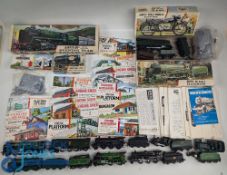 Vintage Airfix Kits, of Unmade and Made kits and header cards from sets, to include unmade Evening