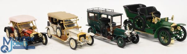 Franklin Mint 1:24 Scale Cars, to include 4 Rolls Royce Cars - 1905 Rolls Royce 10hp, 1907 Silver