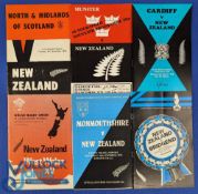 1978 Welsh, Irish & Scottish Sides v NZ Rugby Programmes (6): v Cardiff, West Wales,