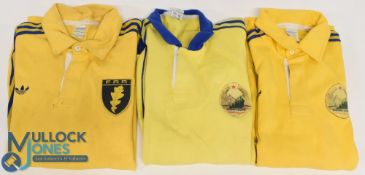 c1980s/90s Trio of Romanian Match worn/Prepared Rugby Jerseys (3): What a find: that distinctive