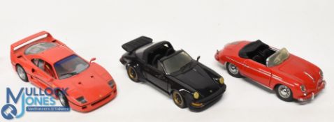 Franklin Mint 1:24 Scale Cars, to include Porsche Speedster, Porsche 911, together with a Ferrari
