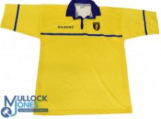 Romania Rugby Jersey: Gilbert make, No.6, yellow with blue trim and FFR badge, match-prepared and