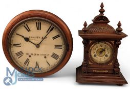 1926 Junghans Wooden Mantal Clock - Chiming on the Hour, appears to be working complete with