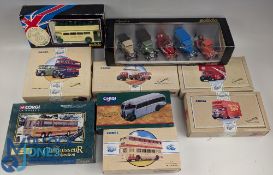 Corgi Commercials, Classic's Public Transport Solido Die Cast Models, boxed set of Corgi