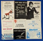 1978 English Sides v NZ Rugby Programmes (6): v Cambridge Univ, London Counties, S & S West,