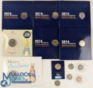The Beatrix Potter Peter Rabbit 50p Coin Collection. To include 14 different 50p coins together with