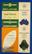 1966-7 & 68 Scottish Sides v Australia Rugby Programmes (4): v South of Scotland (glue/paper residue