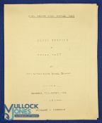 1954 Civil Service v the Navy Rugby Programme: Worn flimsy survivor from the CS Ground, Chiswick,