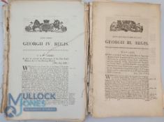 India: archive of approx 96 printed Acts of Parliament from the reigns of George III - Queen