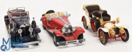 Franklin Mint 1:24 Scale Cars, to include 1904 Mercedes Simplex, 1926 Model K, 1935 500K - with