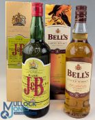 A 75cl Bottle of J&B Blended Scotch Whisky and a 70cl bottle of Bell's Old Scotch whisky 8 years,