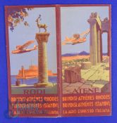 Aviation (2) - Aero Espresso Italiana 1932, attractive 24 page publicity booklet with over 40