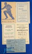 1947-8 Other English Sides v Australia Rugby Programmes (5): v Cambridge Univ, tourist Colin