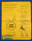 Scarce Orange Free State v Wales Rugby Programme: a little fraying to edges but entire and so