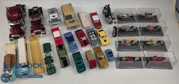 Die Cast Model Cars Motorcycle, a collection of loose cars with makers of Matchbox, Dinky, Corgi,