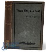1890 Three Men in a Boat (to say nothing of the dog) Jerome K Jerome 1st edition, slight weakness to