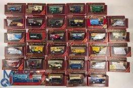 Matchbox Models of Yesteryears Vans, Buses Taxi, Omnibus, a collection of red boxed assorted