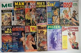 Vintage Adult Glamour Magazines Erotica c1960, American magazines with titles of Bedtime stories,
