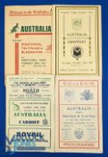 1947-8 Welsh Sides v Australia Rugby Programmes (4): v Abertillery/Cross Keys, Pontypool/Talywain/